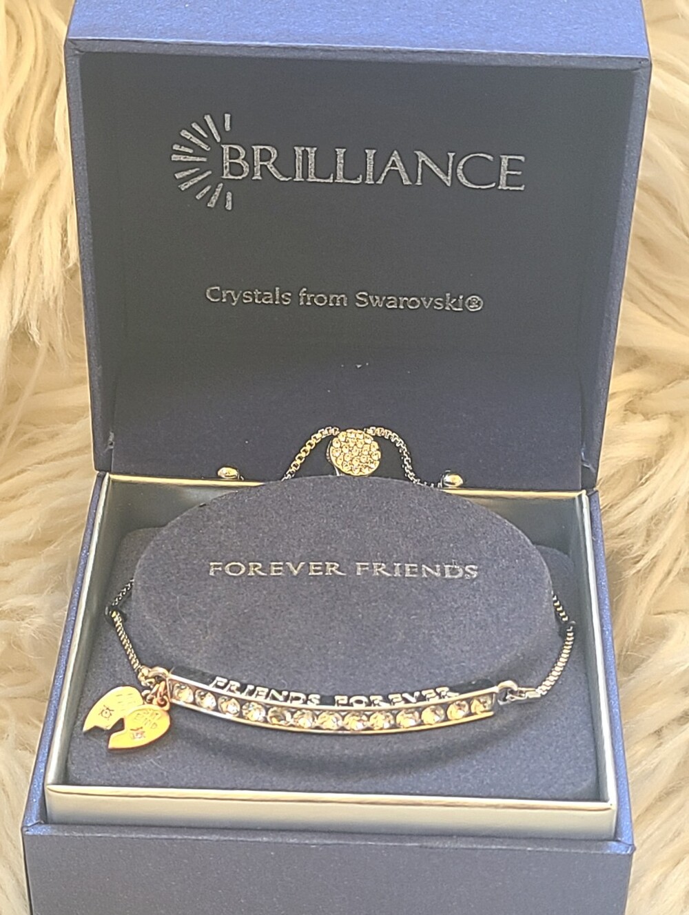 Brilliance Forever Friends With Swarovski Crystals Friendship Bracelet- Like New